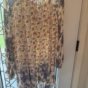 FREE PEOPLE beautiful  tie lined dress.